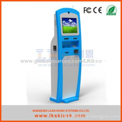 Hotel Touchscreen Payment Terminal Kiosk with Card Reader Function